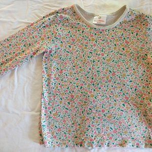 Hanna Andersson print Pima Cotton LS Tee 120